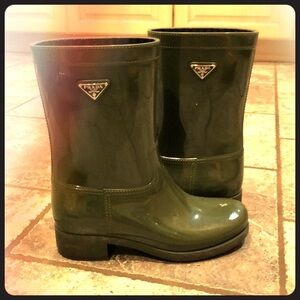 Prada Green Winter & Rain Boots